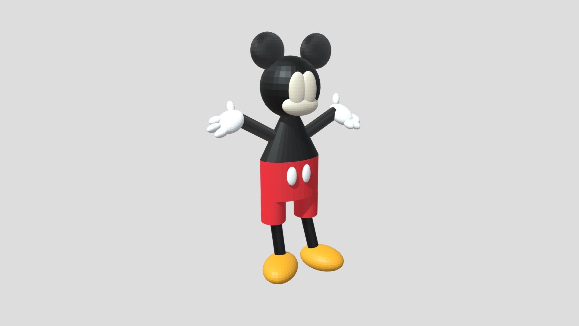 Abstract Mickey Mouse (School task)