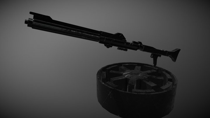 DC-15A blaster rifle 3D Model