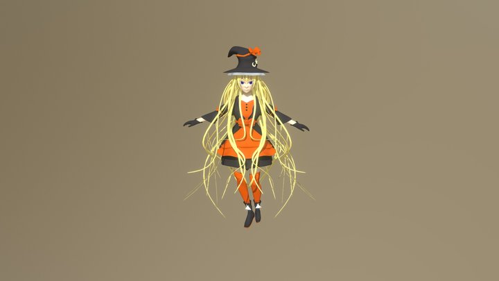 Witch Character 3D Model