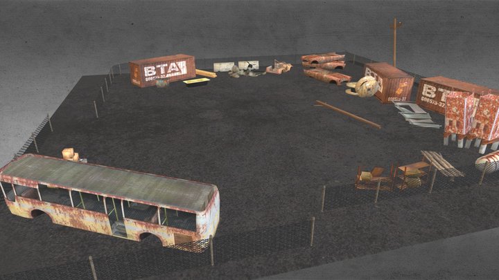 Junk yard 3D Model