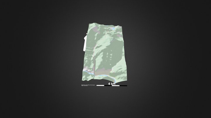 大瓦山_等高地图 – Modello 3D gratuito STL