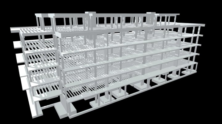 ESTRUTURA EDIFICIO LUMOS_OBRA 3D Model
