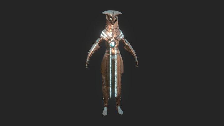 Star Wars Female Zeffo Droid 3D Model