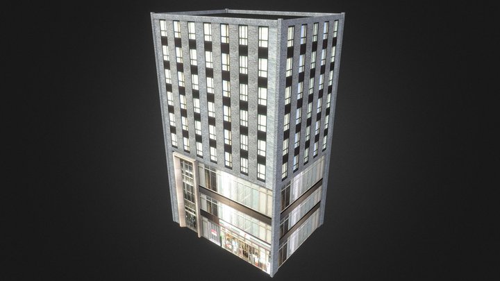 Building + Modular Facades | CC0 3D Model