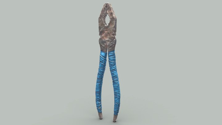 Pliers Old the tool 3D Model