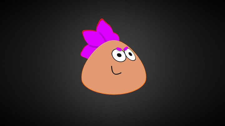 Pou Shelly Brawl Stars 3D Model
