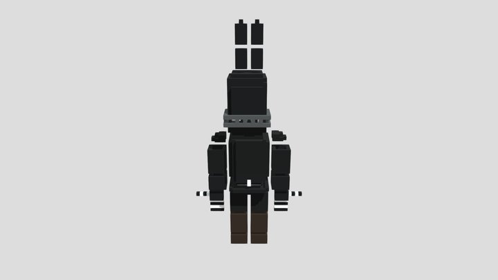 Voxel Shadow Springbonnie 3D Model