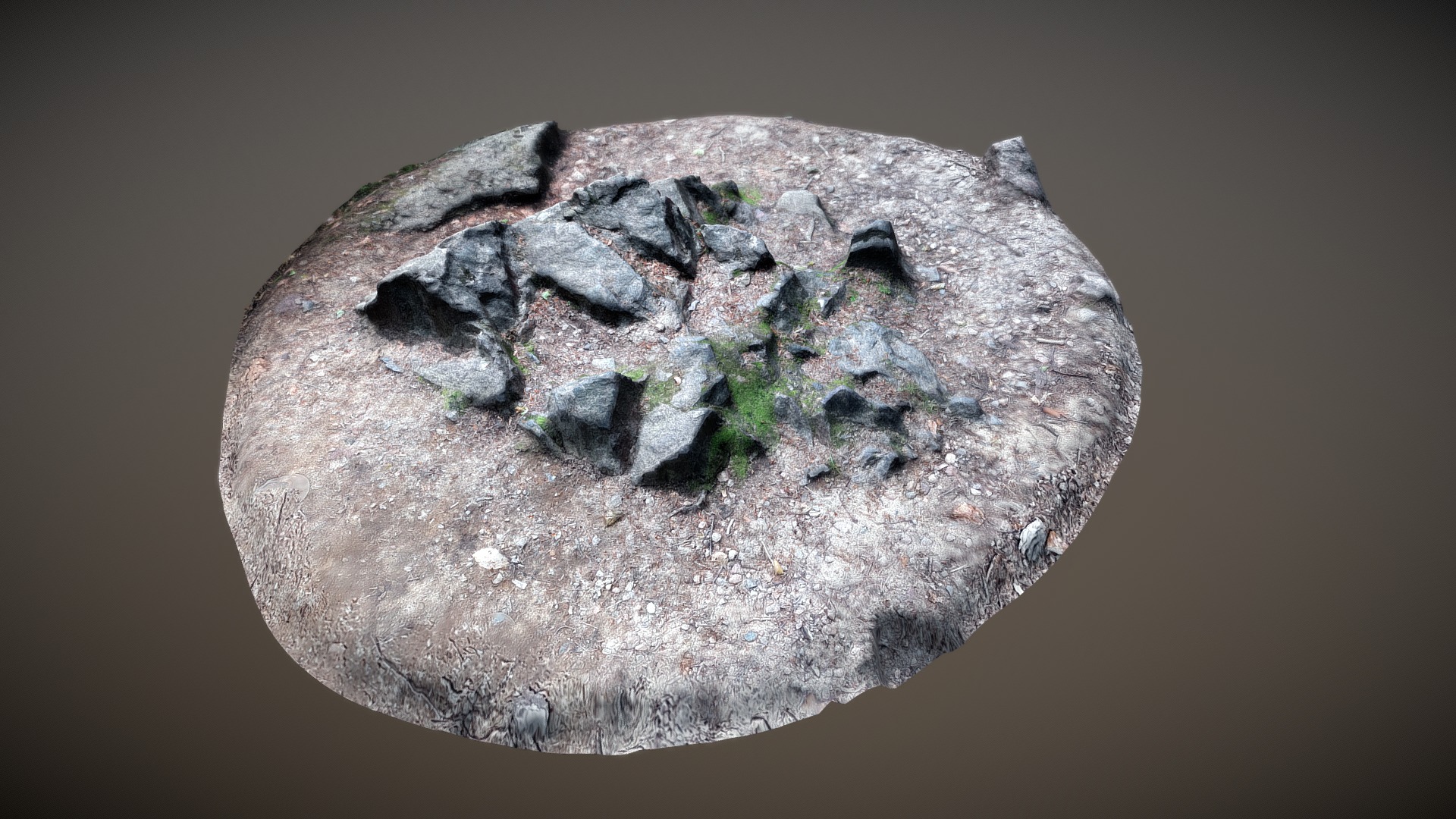 3D model Nature Stone 005 - This is a 3D model of the Nature Stone 005. The 3D model is about a rock with a hole in it.