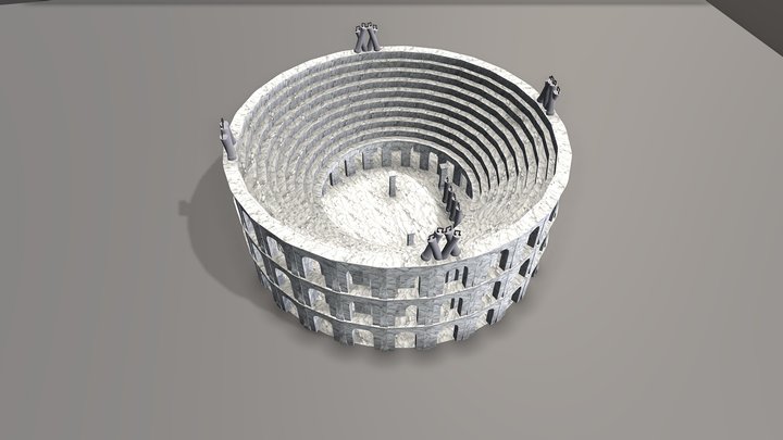 Bare Bones Colosseum 3D Model
