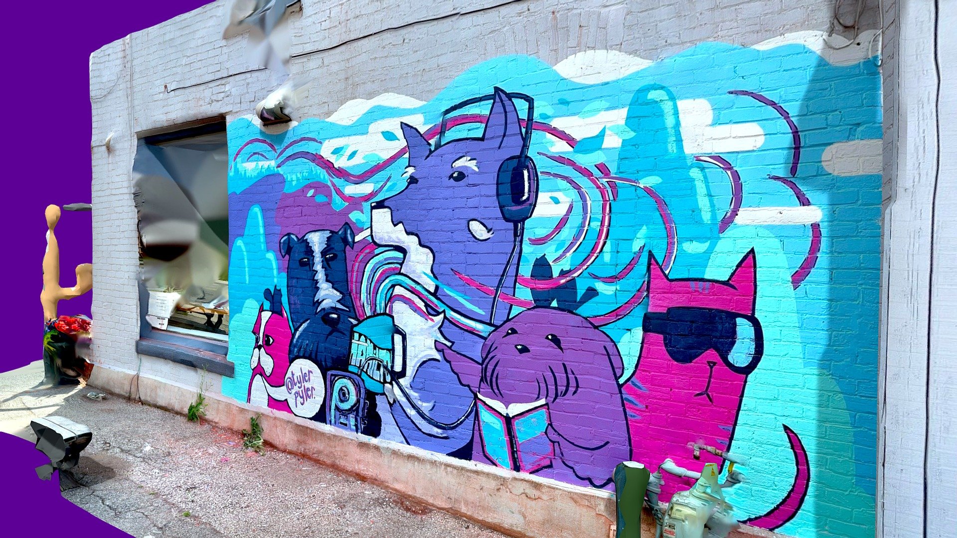 Grafitti on the Side of Durand Coffee