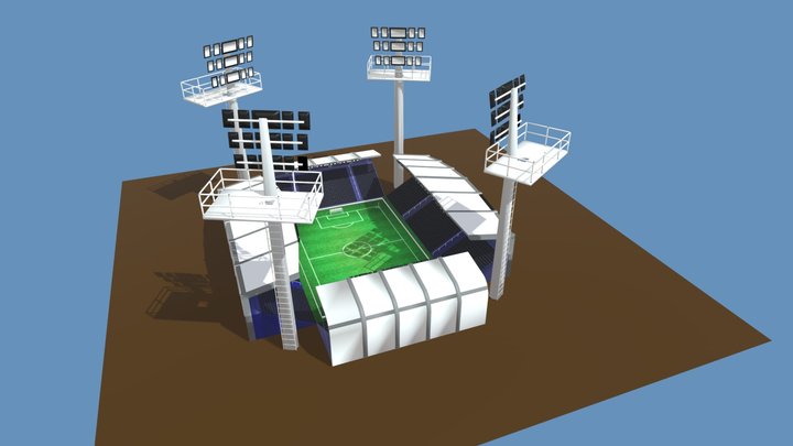 Campo de fútbol 3D Model