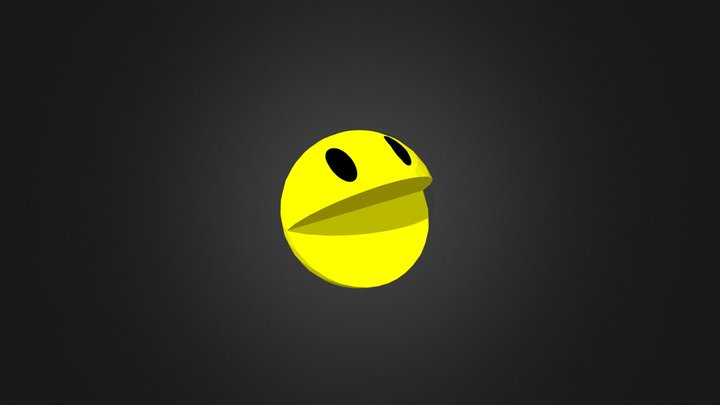 Low Poly PacMan 3D Model