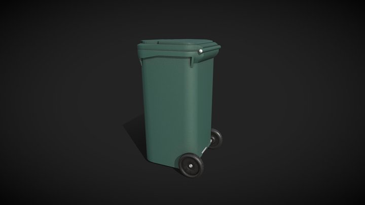 Trash Can with Wheels