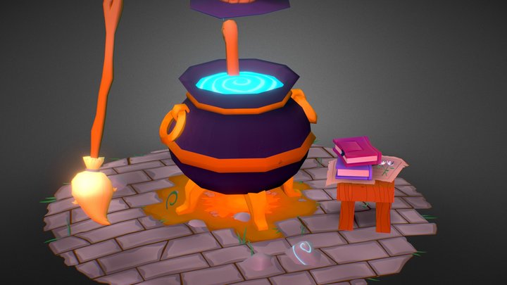The Witches Cauldron 3D Model