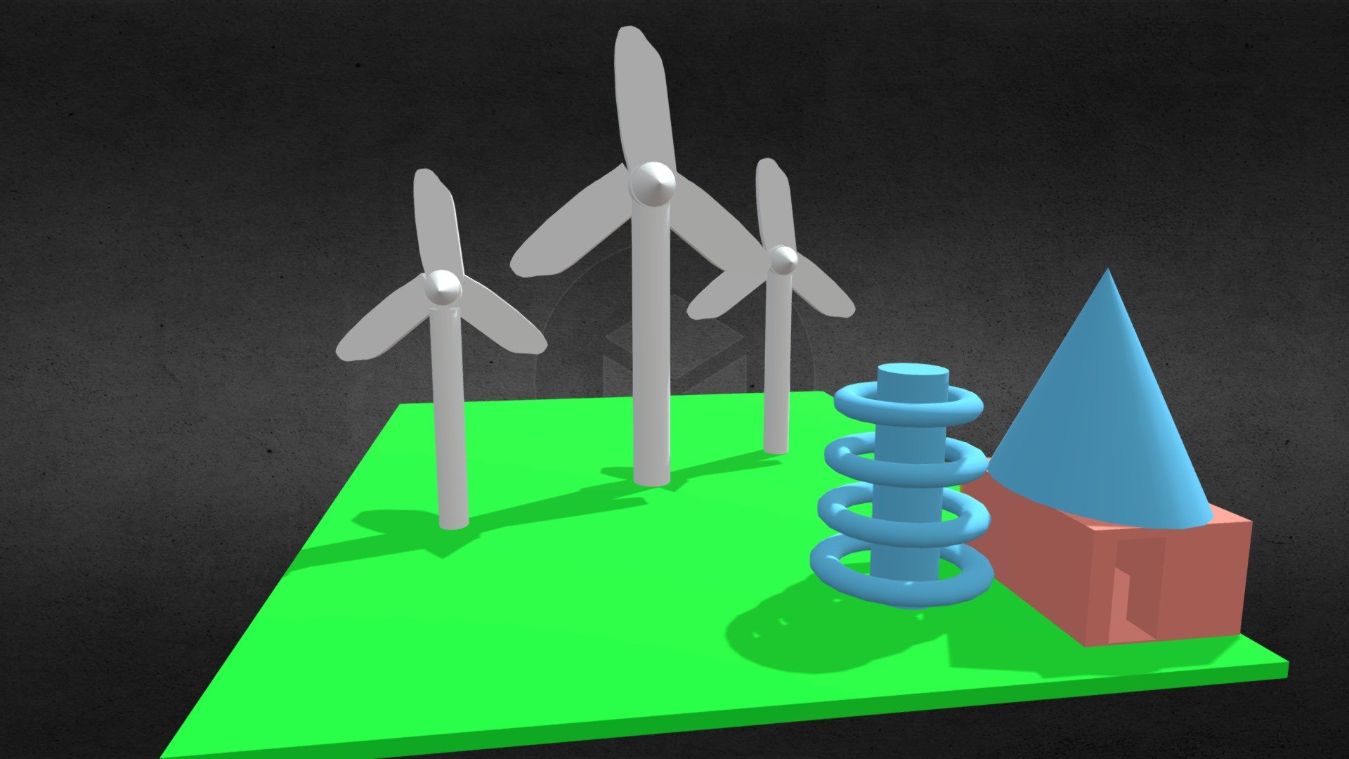 Wind farm - Download Free 3D model by aevp [1347447] - Sketchfab