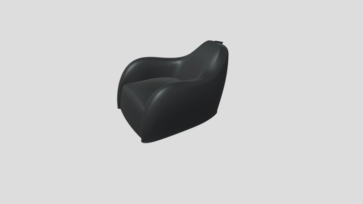 BUGATTI FAUTEUIL NOIRE // Chafik Studio 3D Model