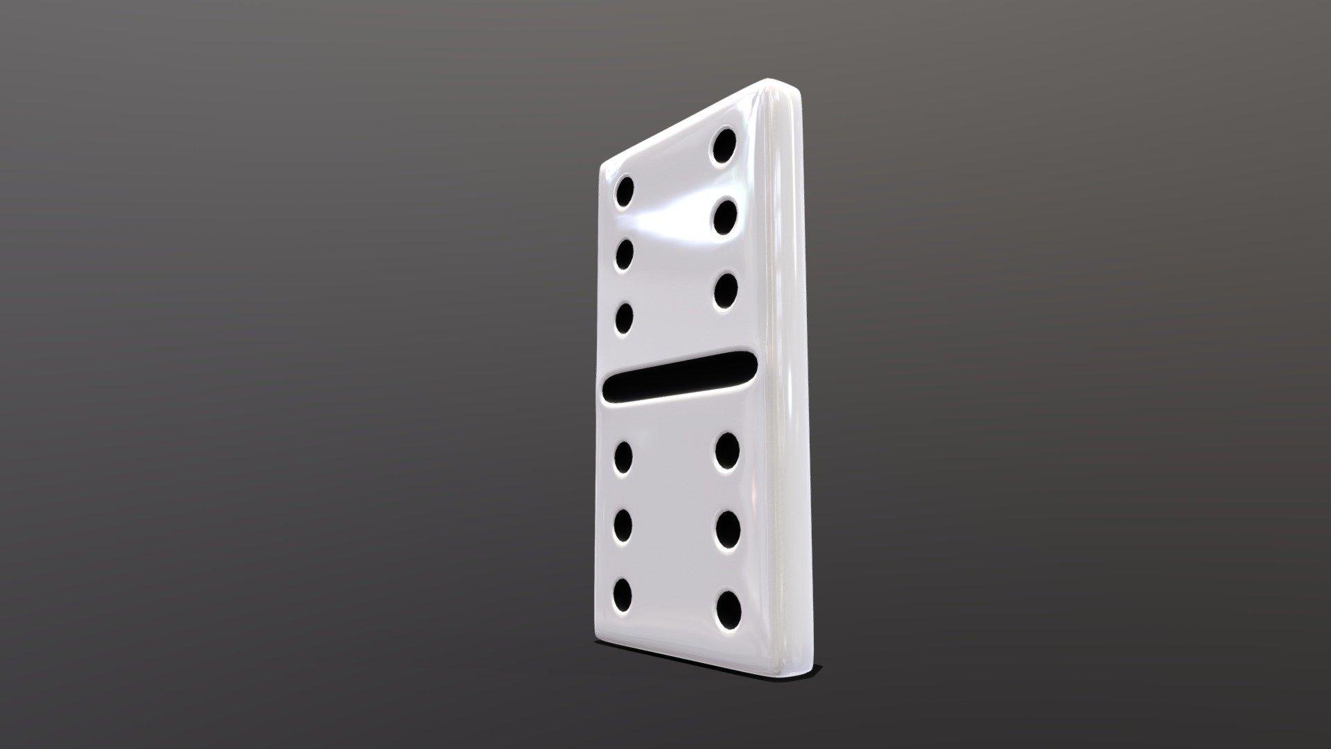 Domino Piece 6/6 - High Poly