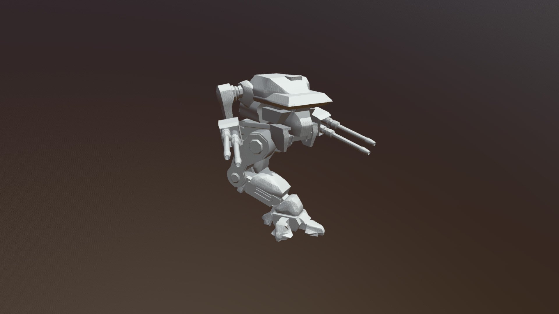 Warhawk (Battletech) posed for 3D-printing