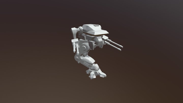 Warhawk (Battletech) posed for 3D-printing 3D Model