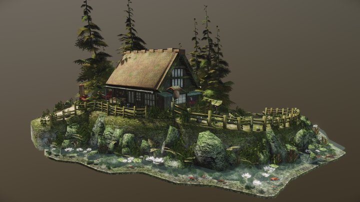 DAE Diorama - Forest Loner 3D Model