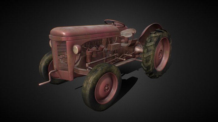 old tractor - Ferguson_TE20 3D Model