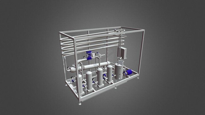 Proyecto Pasteurizador Flutech Chile. 3D Model