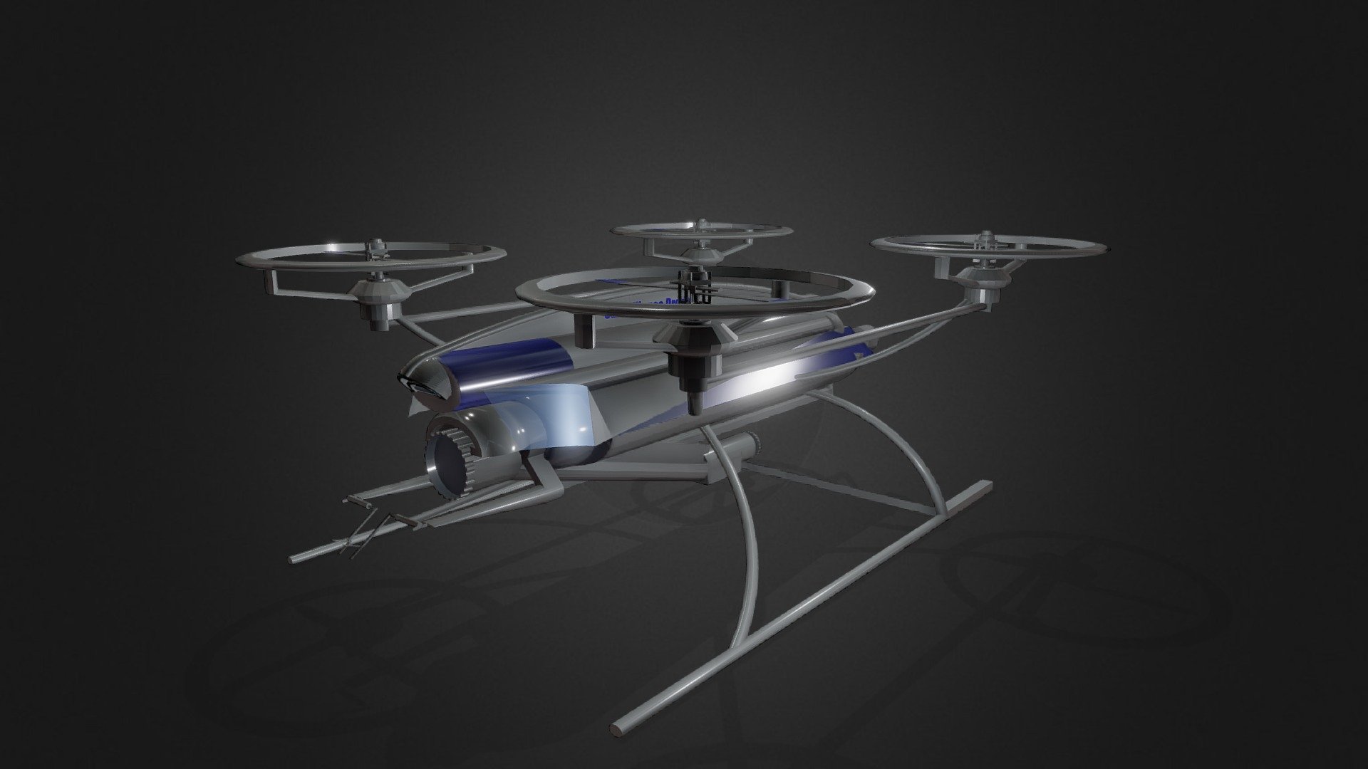 Drone - Download Free 3D Model By ChassisXY [134e356] - Sketchfab