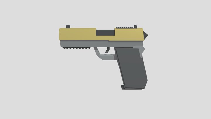 Tactical Pistol 3D Model