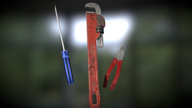 Mechanical tools pack ver.1 3D Model