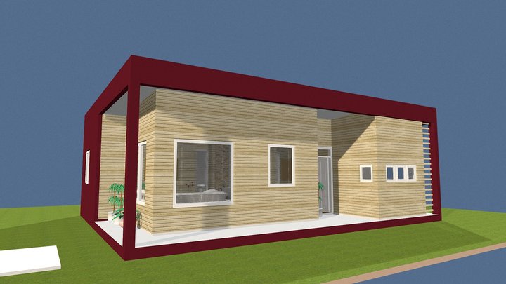 Casa Barrientos 50 m2 3D Model