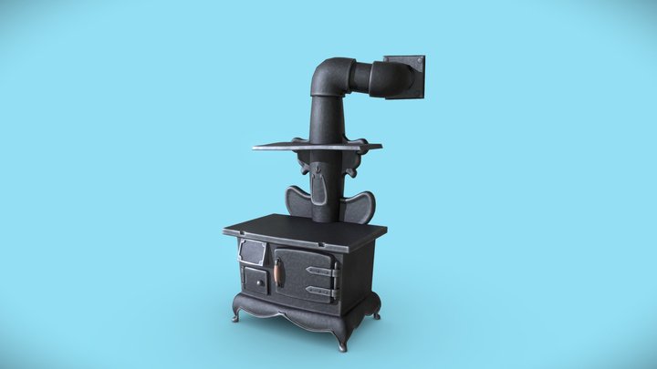 Wood Stove - Spacestation Animation 3D Model
