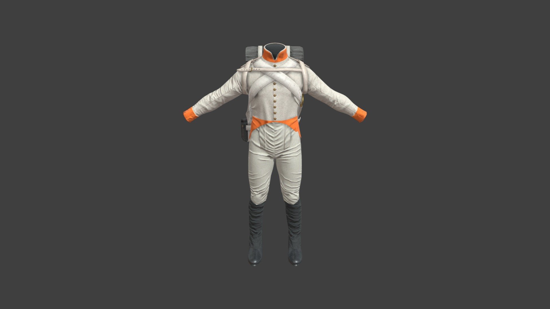 Austrian Infantry Regiment Uniform (IR59) - Buy Royalty Free 3D model ...
