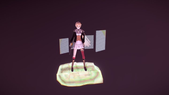 OTs-14 Girls Frontline Fanart 3D Model