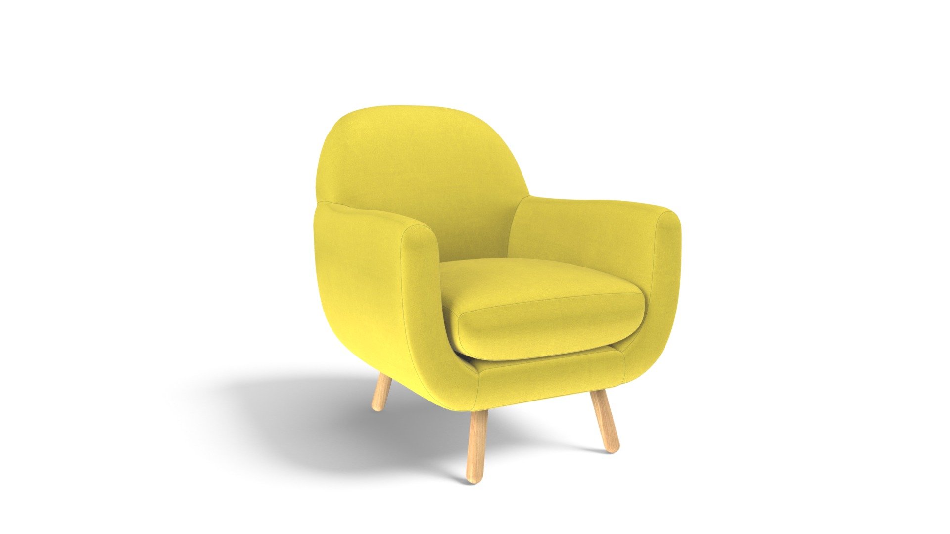 Jonah Armchair, Sulphur Velvet