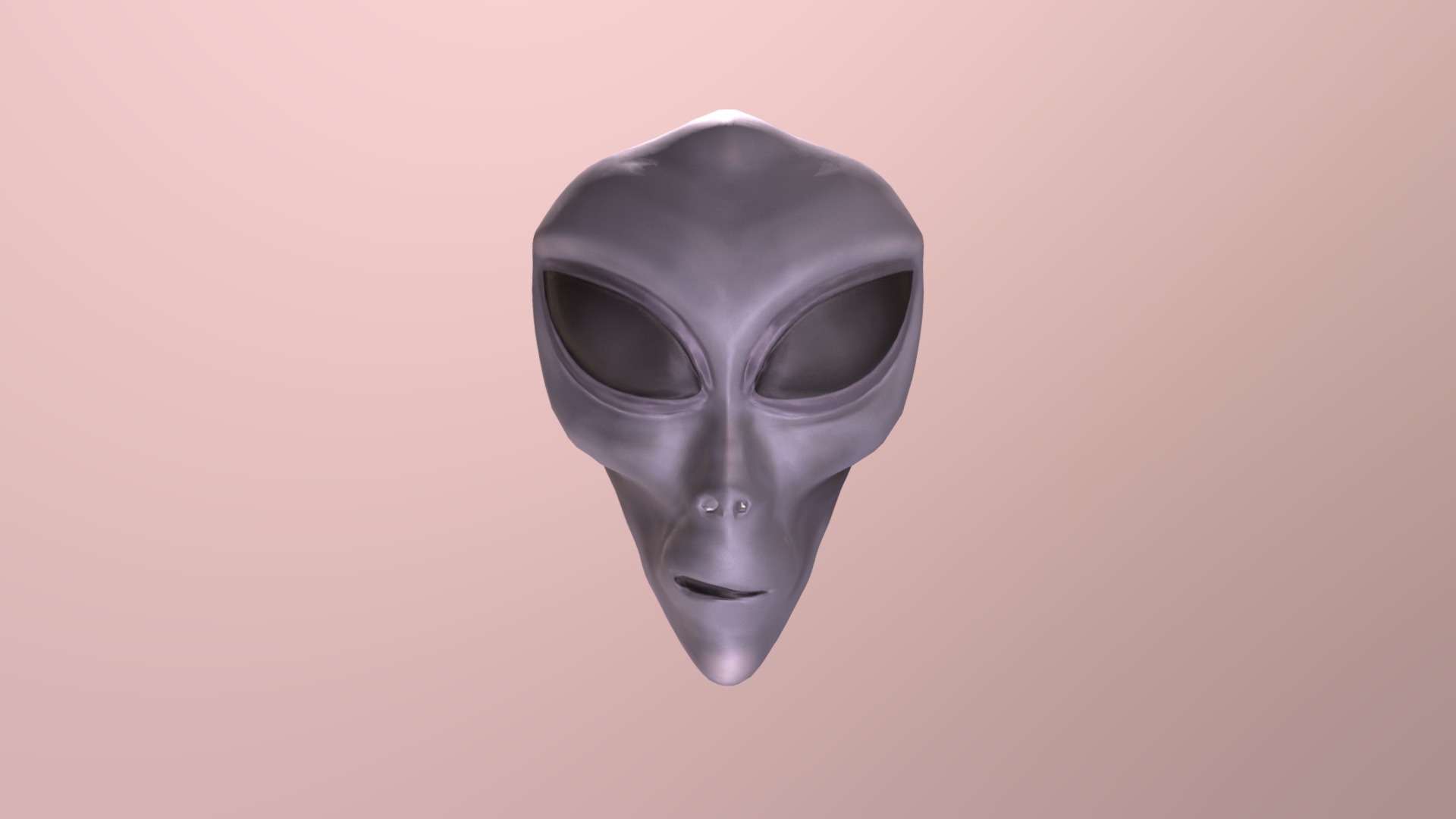 3D model Alien - This is a 3D model of the Alien. The 3D model is about a mask on a surface.