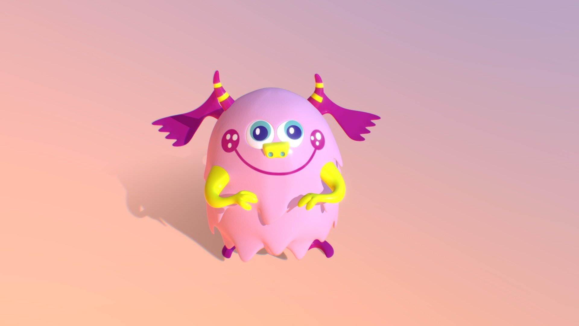 Virus Monster - 3D model by 国荣 (@1259501471) [1356ee9] - Sketchfab