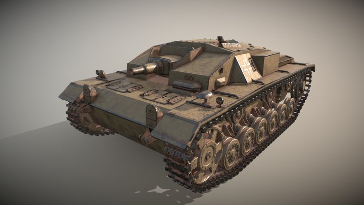 Sturmgeschütz III Ausf. D 3D Model