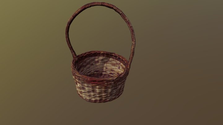 Flower basket 3D Model