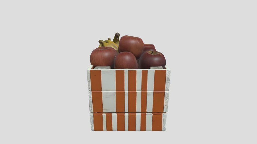 Fruit Crate 3d Model LAURA LOPEZ