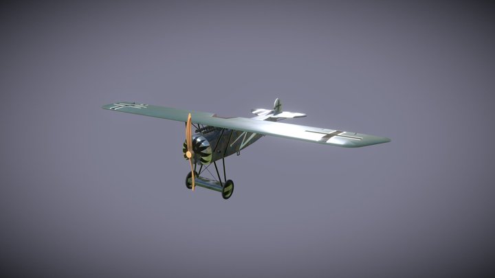 Fokker Eindecker 3D Model