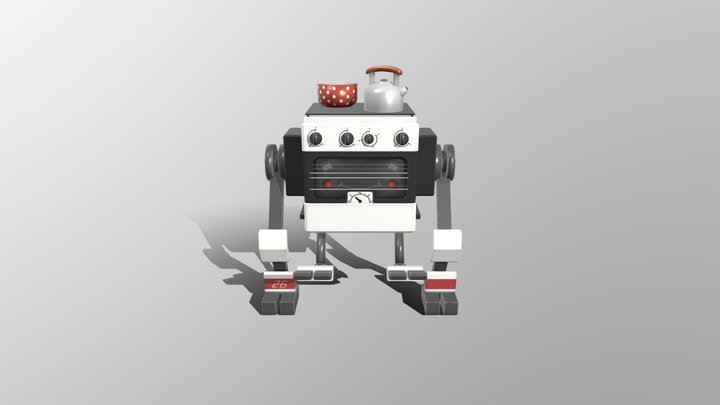 Robot stove 3D Model