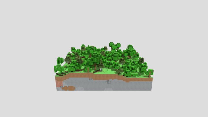 Minecraft World: Forest 3D Model