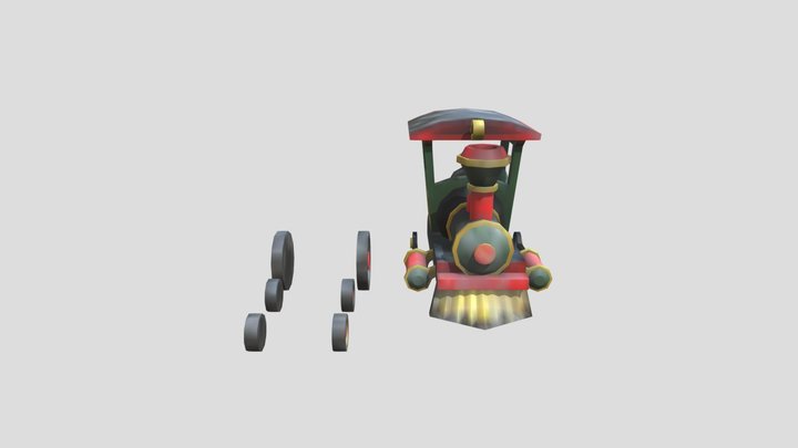 Gorilla_tag_christmas_train 3D Model