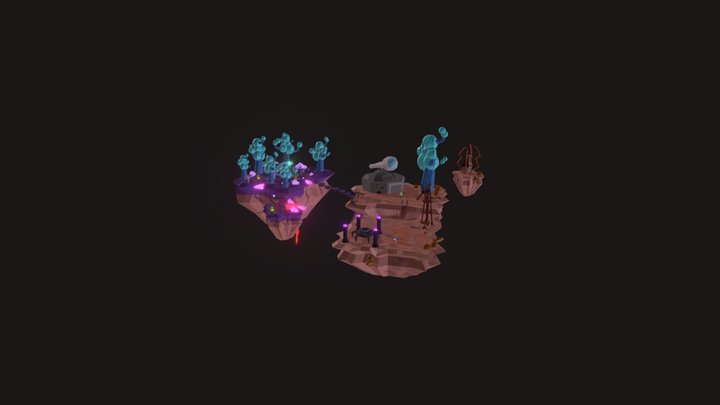 islas aliens_diorama 3D Model
