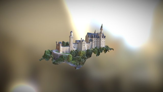 Neuschwanstein (im sommer) 3D Model