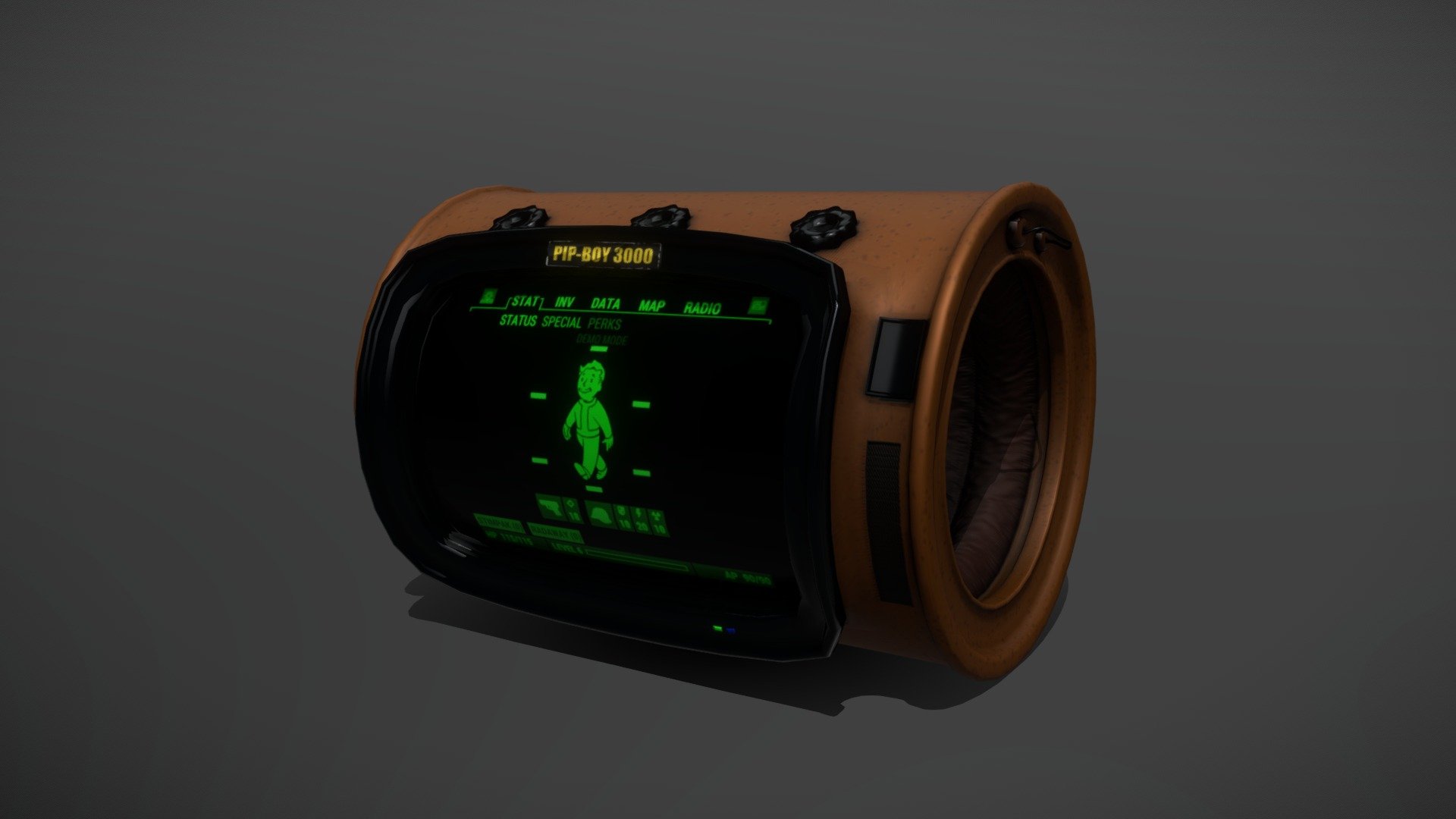 Pip-boy - 3d Model By Dee-laina [135c429] - Sketchfab