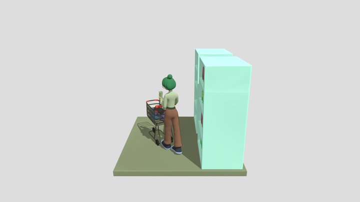 Groceries Shopping 3D Model