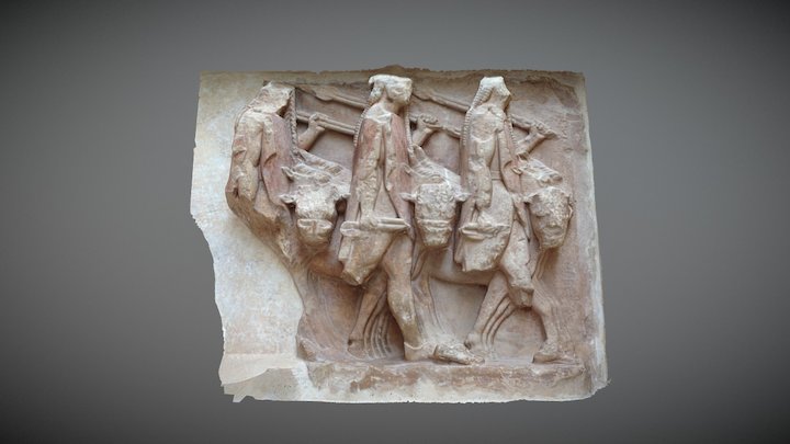 Metopes of the sikyonian thesaurus 3D Model