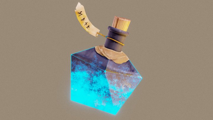 Mana Potion 3D Model