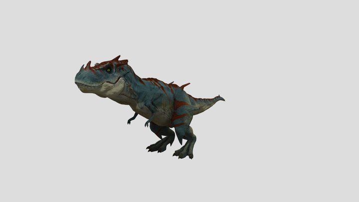 Demon T-rex full texture 3D Model